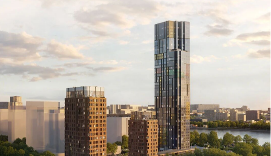 莫斯科河畔地标住宅亮相！Stake官网高速梯出海，，，，，，，，为43层超高层定制笔直出行